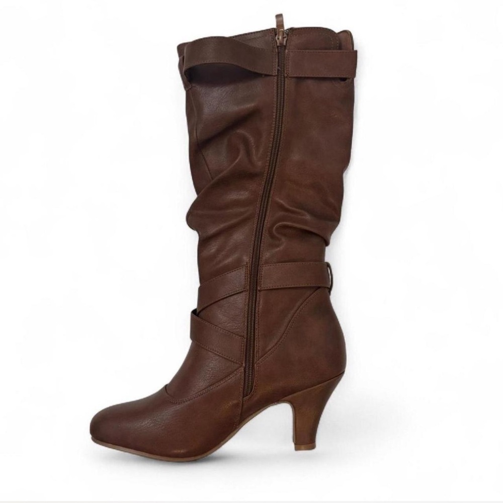 Rare Y2K Brown Leather Boots | Size 9 | NWT